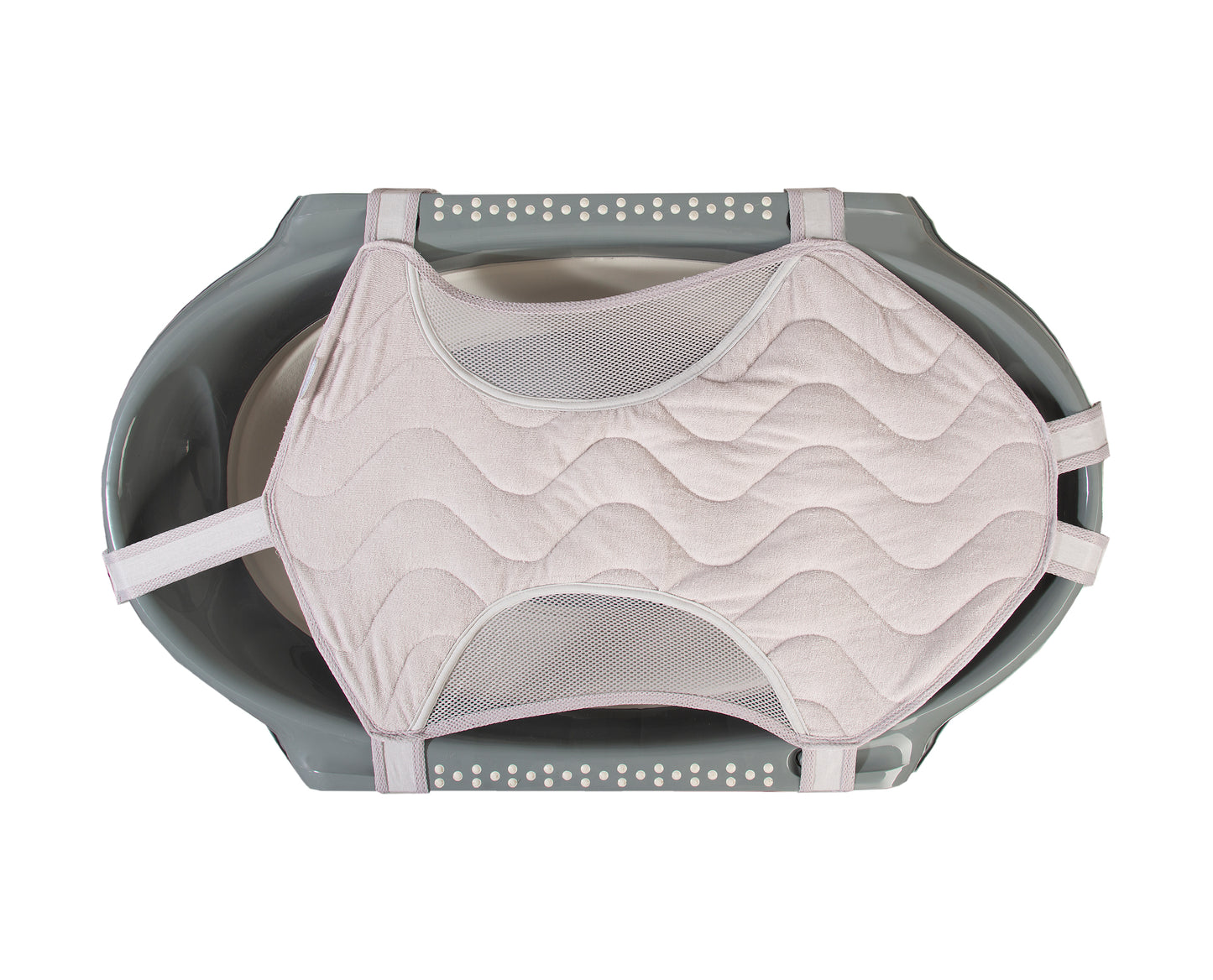 Babyjem foldable bath tub net /towel/ grey / for only foldable bath tub