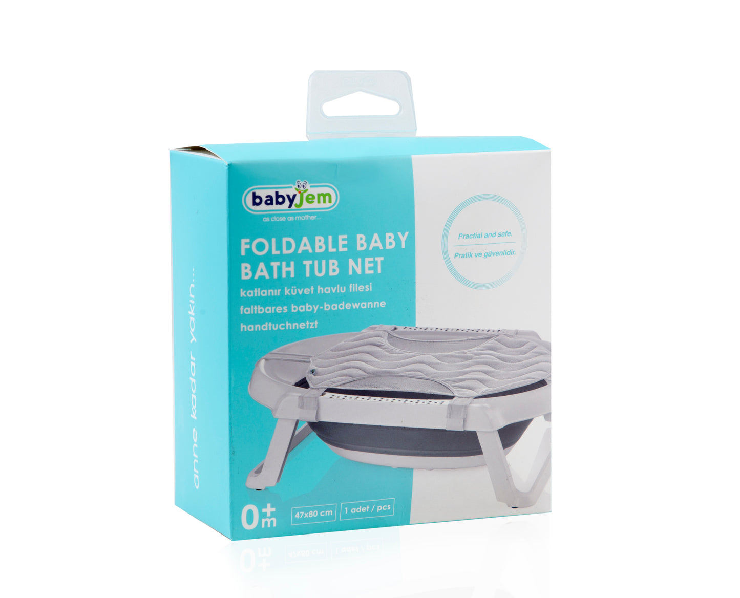 Babyjem foldable bath tub net /towel/ grey / for only foldable bath tub