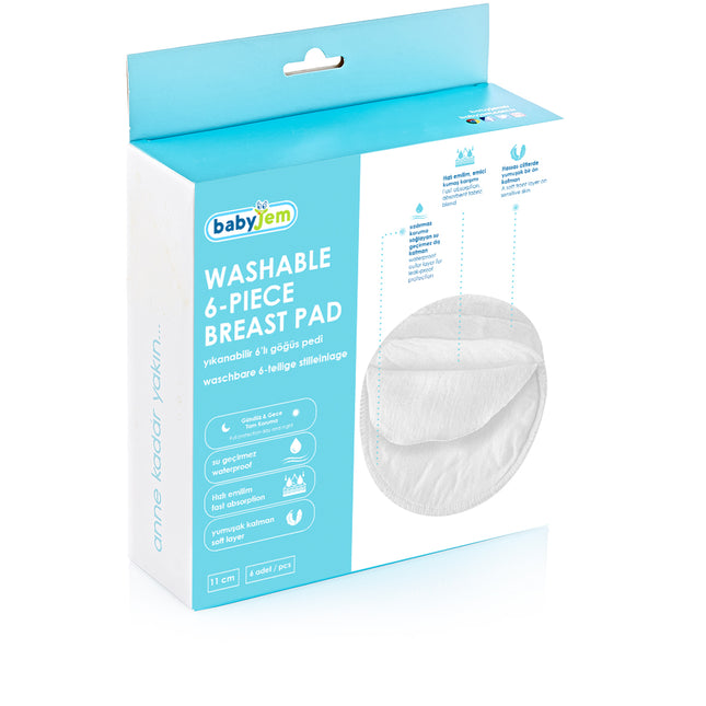 Babyjem Washable Breast Pads / 6 Pieces - 783