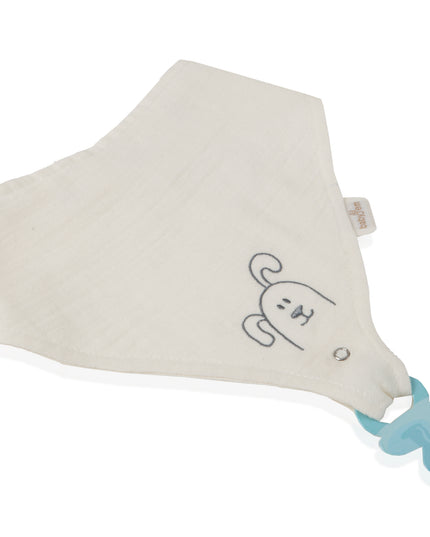 Babyjem Muslin Bib With Pacifier Hanger - 837