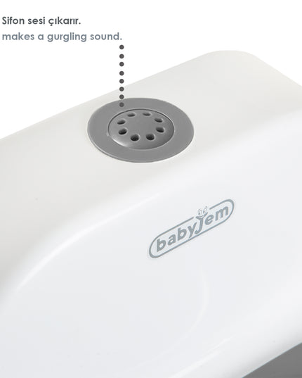 Babyjem Potty Training With Flush Sound White - 863