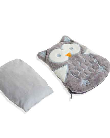 Babyjem Cherry Seeds Filled Velvet Colic Pillow / Owl - 366
