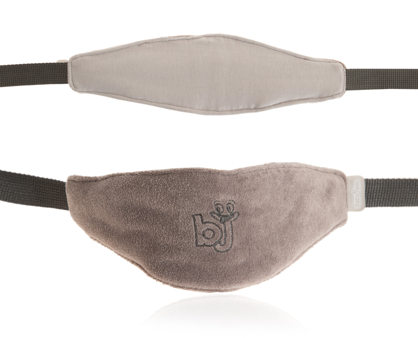 Babyjem auto head & neck support strap /grey / velvet