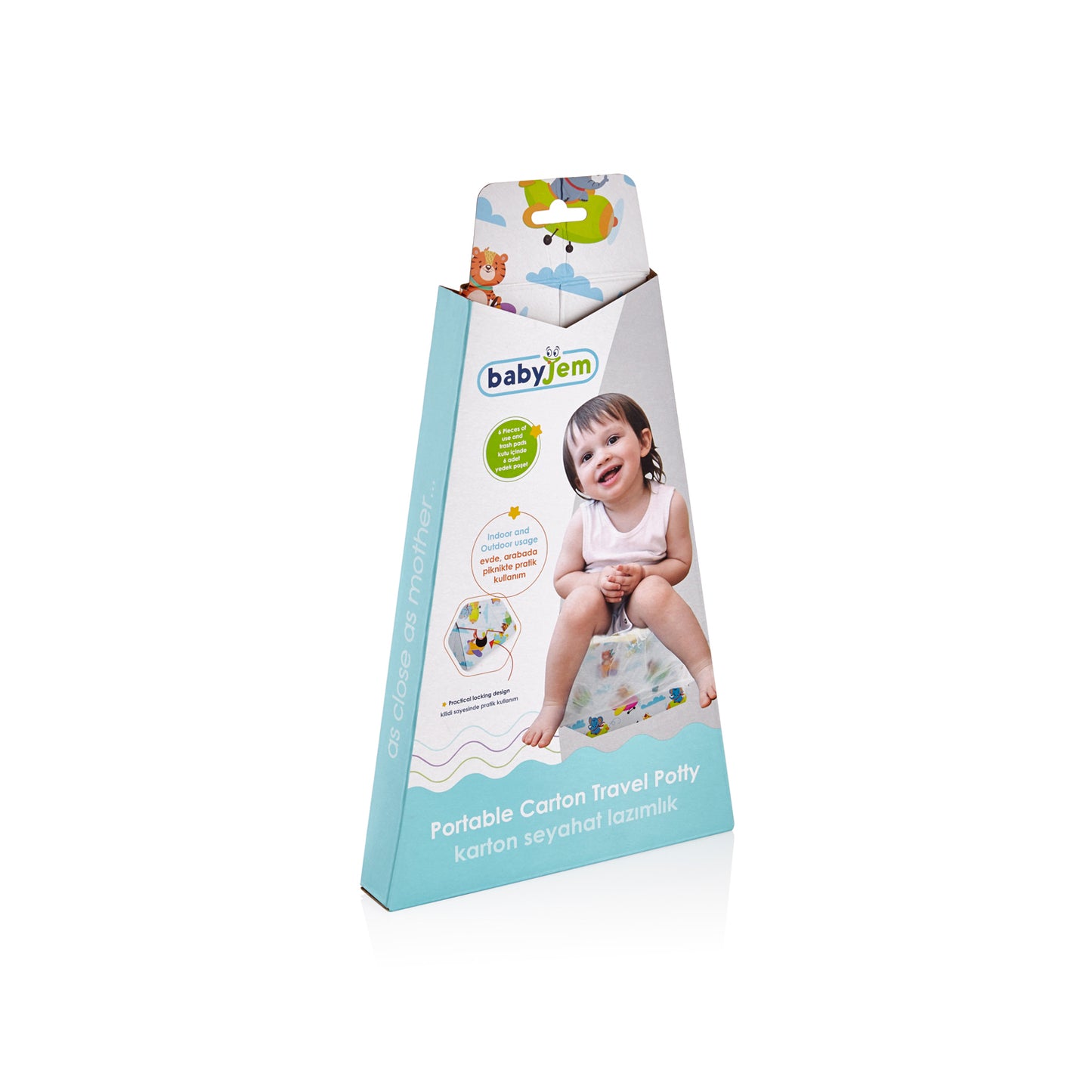 Babyjem portable carton travel potty