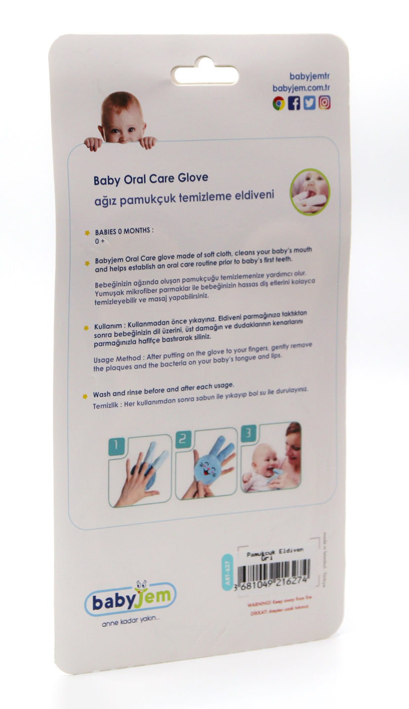 Babyjem oral care glove grey