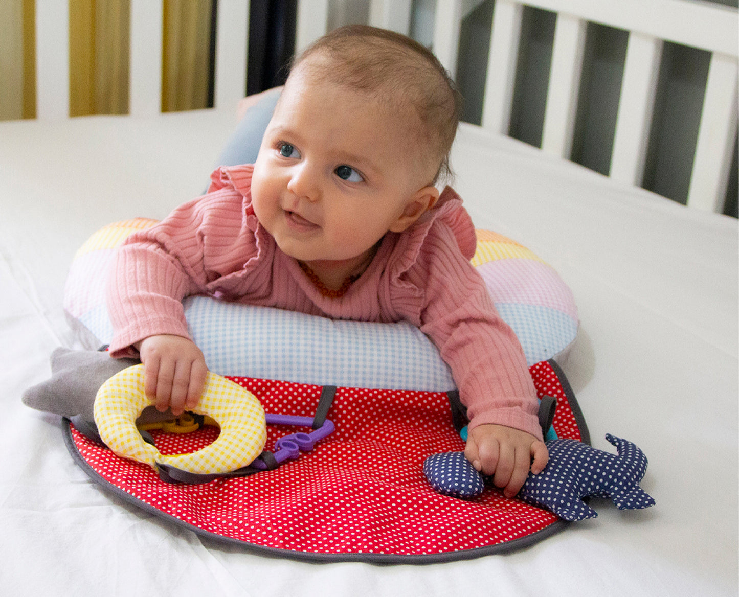 Babyjem baby exercising pillow with toys
