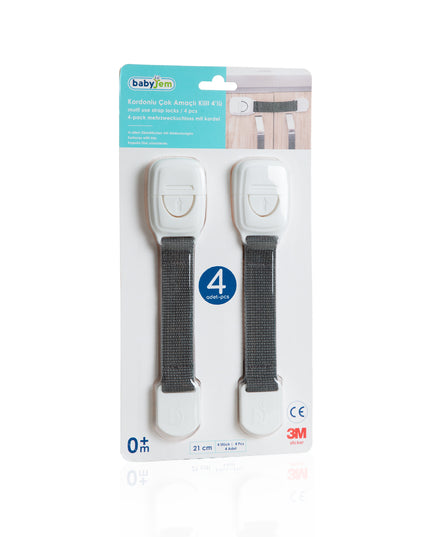 Babyjem Multi Functional Lock With Cord 4 Pcs - 721