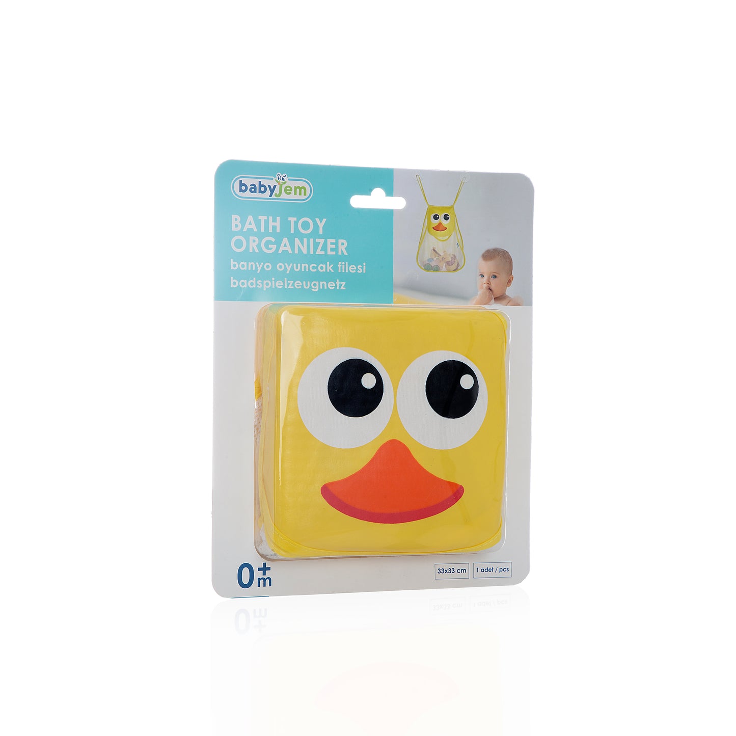 Babyjem duck shaped bath & toy net