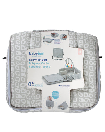 Babyjem Babynesttasche grau quadratisch