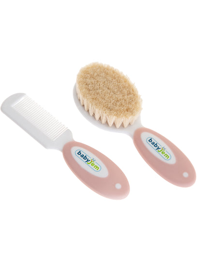 Babyjem Brush Comb Set Natural Bristle - 519