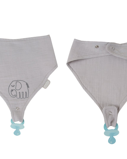 Babyjem Muslin Bib With Pacifier Hanger - 837