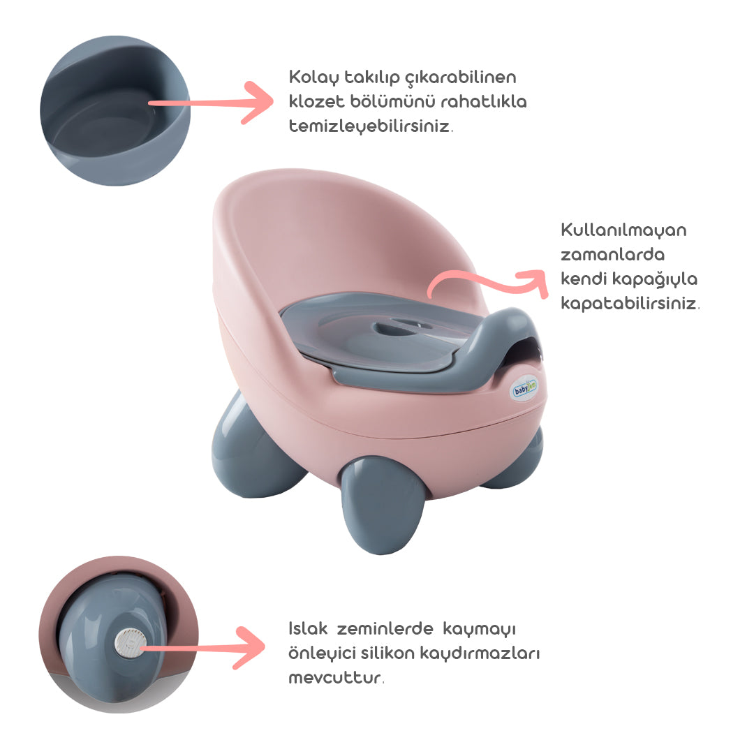 Babyjem tonton potty whi̇te/ gray