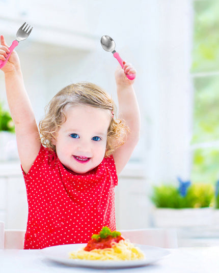 Babyjem Stainless Steel Baby Spoon Fork Set - 522