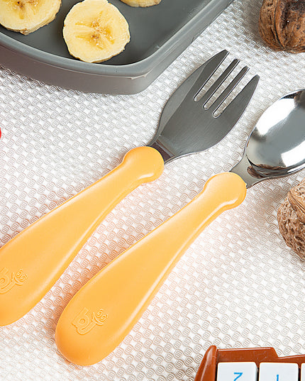 Babyjem Stainless Steel Baby Spoon Fork Set - 522