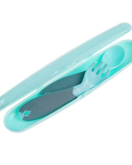 Babyjem Plastic Fork & Spoon Travel Case - 704