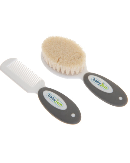 Babyjem Brush Comb Set Natural Bristle - 519