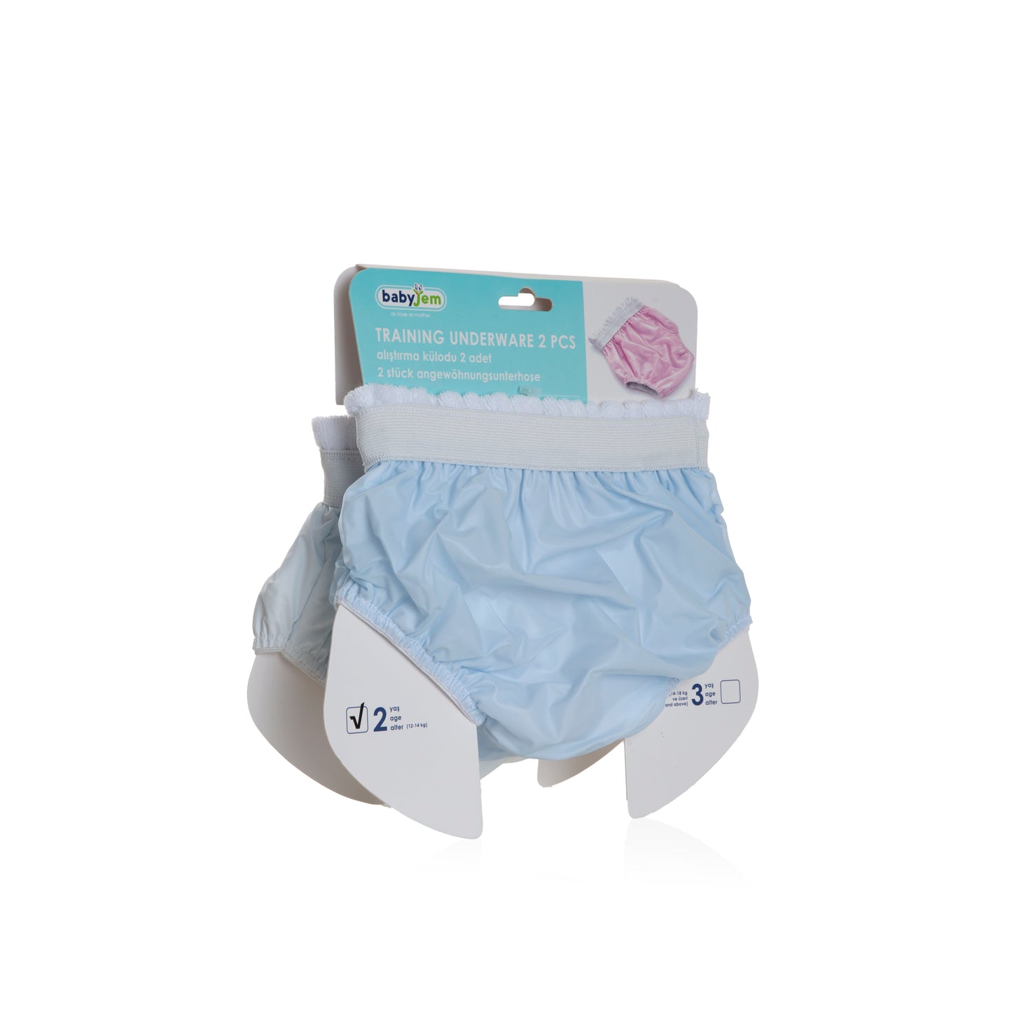 Babyjem trai̇ni̇ng underwear 2 pcs / blue / 2 pieces /age 2