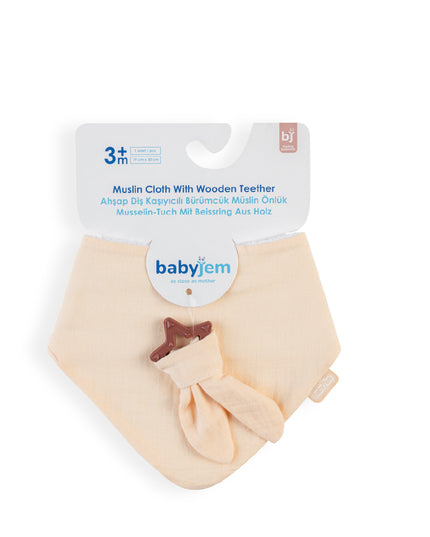 Babyjem Muslin Bib With Teether - 736