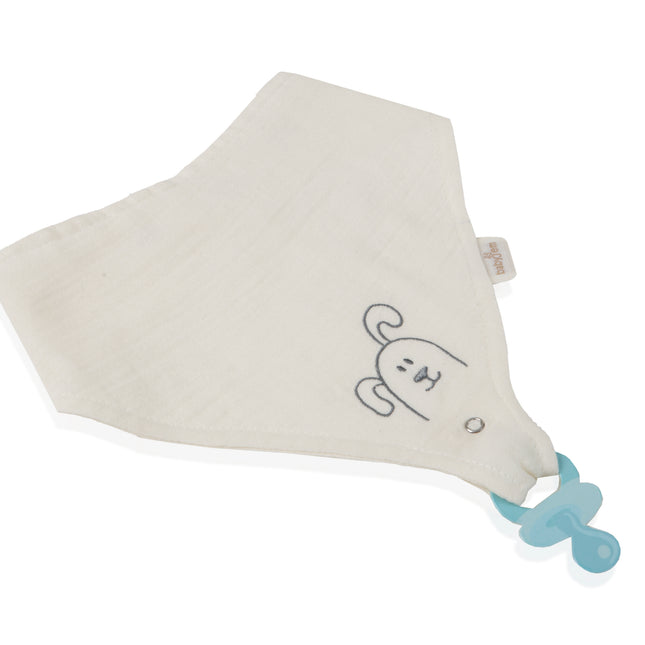 Babyjem Muslin Bib With Pacifier Hanger - 837