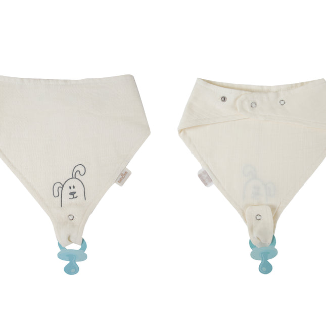Babyjem Muslin Bib With Pacifier Hanger - 837