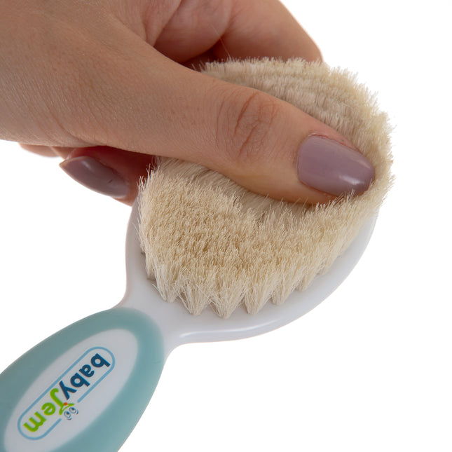 Babyjem Brush Comb Set Natural Bristle - 519