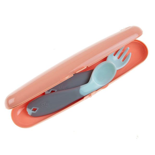 Babyjem Plastic Fork & Spoon Travel Case - 704