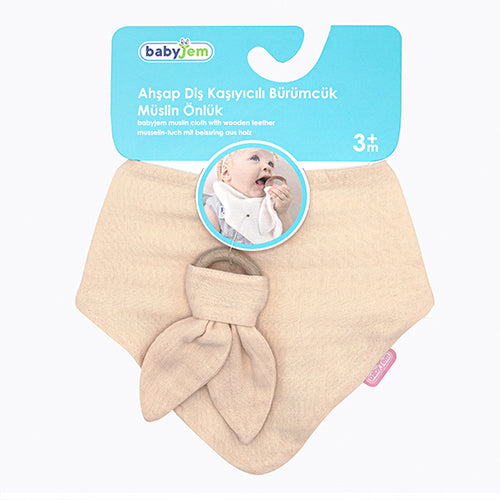 Babyjem Muslin Bib With Teether - 736