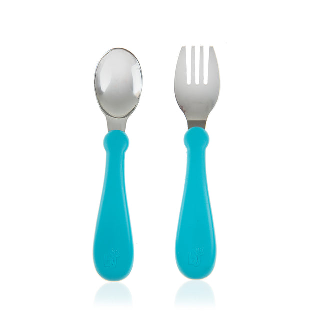 Babyjem Stainless Steel Baby Spoon Fork Set - 522