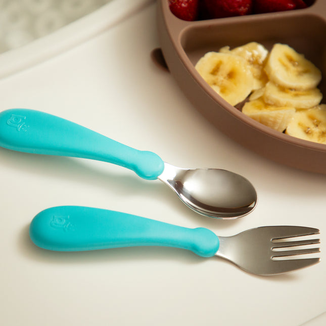 Babyjem Stainless Steel Baby Spoon Fork Set - 522