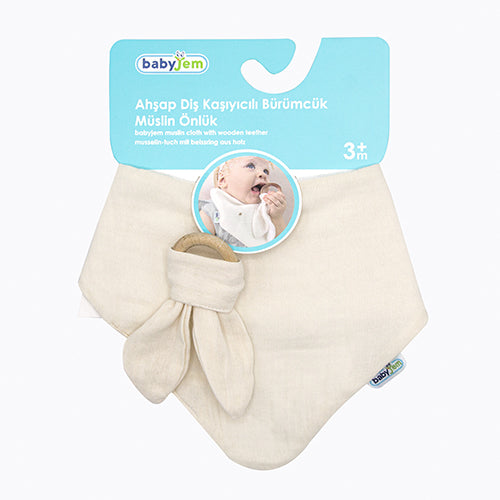 Babyjem Muslin Bib With Teether - 736