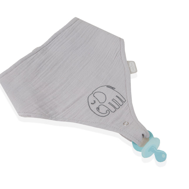 Babyjem Muslin Bib With Pacifier Hanger - 837
