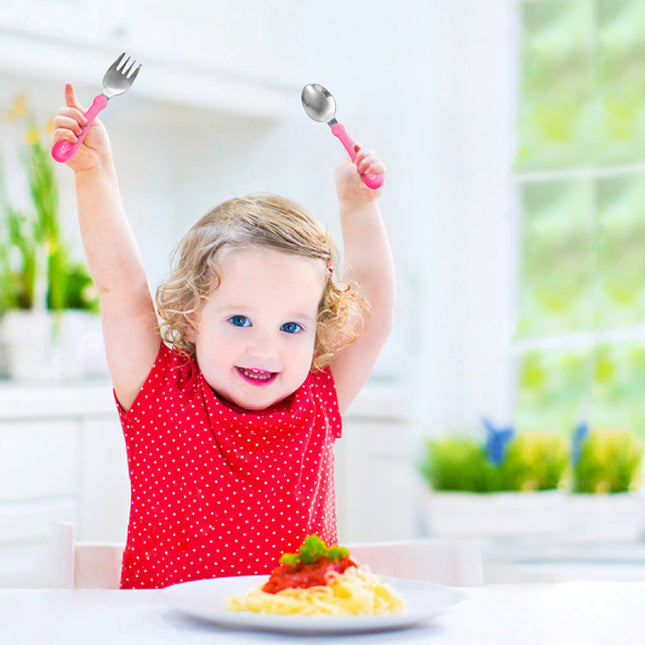 Babyjem Stainless Steel Baby Spoon Fork Set - 522
