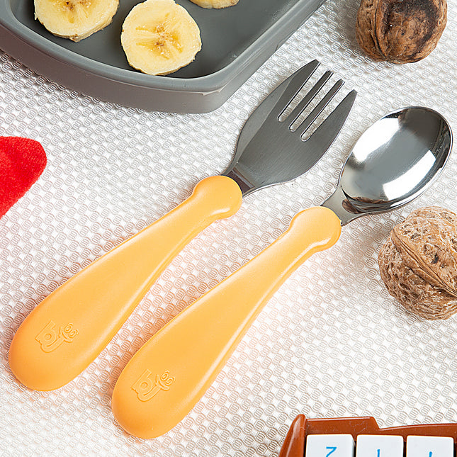 Babyjem Stainless Steel Baby Spoon Fork Set - 522