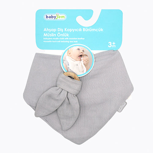 Babyjem Muslin Bib With Teether - 736