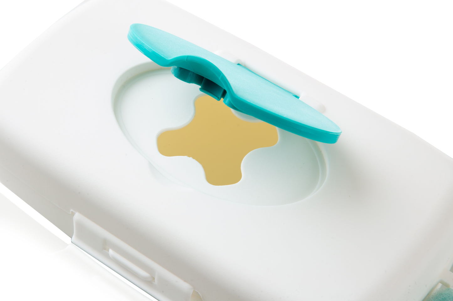 Babyjem wet towel box / turquise & white