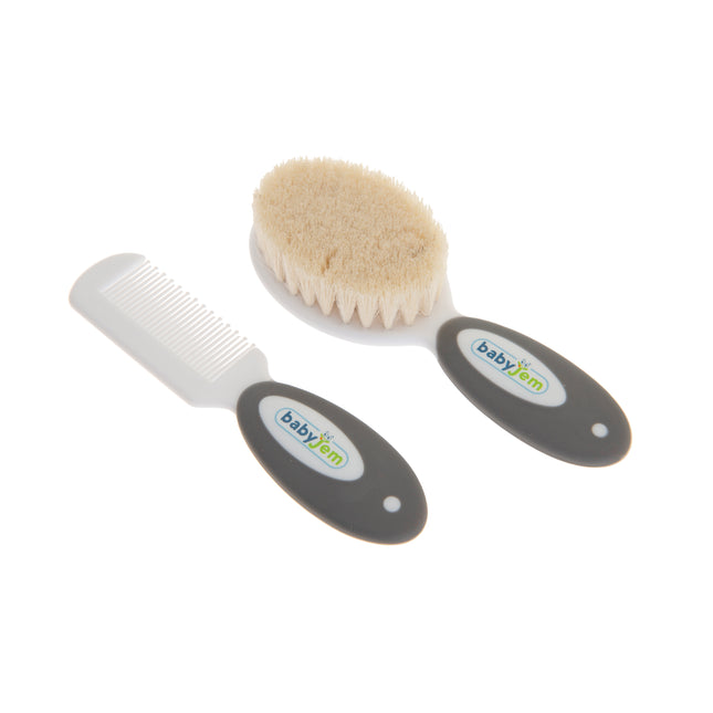 Babyjem Brush Comb Set Natural Bristle - 519