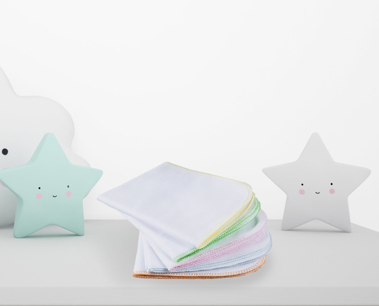 Babyjem baby hanky 10 pcs / white 28x28 cm