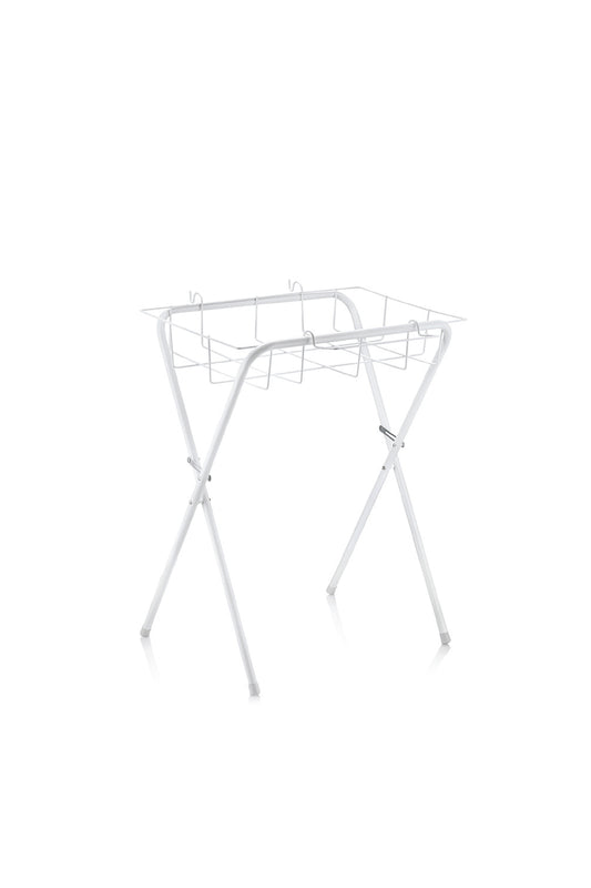 Babyjem bi̇g bath stand with basket /white
