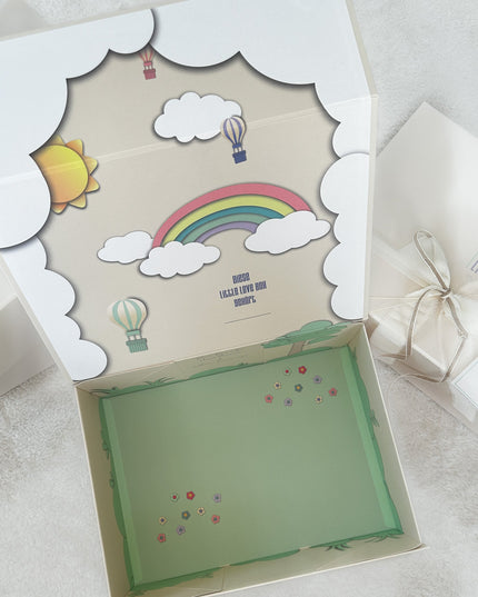 Leere LiLo-Geschenkbox